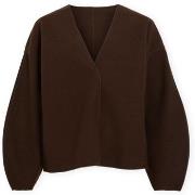 Mantel Vila Noos Juice Loose Jacket - Coffee Bean