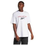 T-shirt Korte Mouw Reebok Sport T-shirt Human Rights Now! blanc