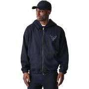 Sweater New-Era Nba Linear Fz Hoodie Chibul Blk