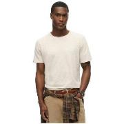 T-shirt Korte Mouw Superdry T-shirt à bords bruts flammé