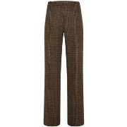 Broeken Deha Check Jacquard Palazzo