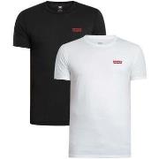 T-shirt Korte Mouw Levis 2-pack slim fit T-shirts met ronde hals