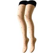 Sokken Trasparenze Autoreggente Pois 20 Denari Anguria