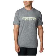 T-shirt Korte Mouw Columbia T-shirt Kwick Hike gris