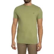 T-shirt Korte Mouw Timberland Slim Fit T-shirt met geborduurd logo