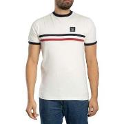 T-shirt Korte Mouw Trojan T-shirt met strepen aan de voorkant