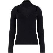 T-Shirt Lange Mouw Guess Ls Mn Lucy Rhinestones Swtr