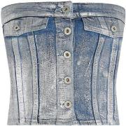 Blouse Karl Lagerfeld KLJ Denim Bustier B1W11023