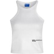 Top Karl Lagerfeld KLJ Coated Ribbed Tank B1W17052