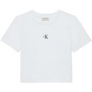 T-shirt Korte Mouw Ck Jeans A - Ss Logo Cropped
