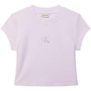 T-shirt Korte Mouw Ck Jeans Monologo Baby Rib Te