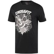 T-shirt Korte Mouw Reebok Sport Mike Giant Skull