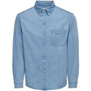 Overhemd Lange Mouw Only &amp; Sons Onsorson Regular Yfm Dnm Shirt Noo...