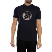 T-shirt Korte Mouw Trojan T-shirt met jacquard applicatielogo