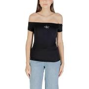 T-shirt Korte Mouw Calvin Klein Jeans MONOGRAM OFF SHOULDE LV047C203G