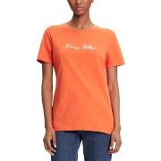 T-shirt Korte Mouw Tommy Hilfiger SCRIPT REG C-NK SS T WW0WW45746