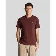 T-shirt Lyle &amp; Scott TS400VOG PLAIN-X23. RICH BURGUNDY