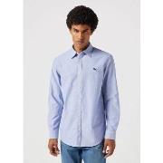 Overhemd Lange Mouw Wrangler 112350481 LS SHIRT-OXFORD BLUE