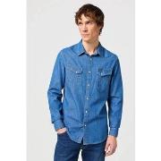 Overhemd Lange Mouw Wrangler 112130117 WESTERN-DENIM MEDIUM