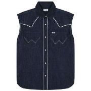 Overhemd Wrangler 112362615 SLEEVELESS-DENIM DARK
