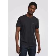 T-shirt Korte Mouw Lee 112115058 POCKET TEE-BLACK