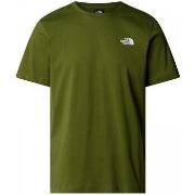 T-shirt The North Face NF0A87NP M SS BOX NSE TEE-DIW1 WOODLAND GREEN