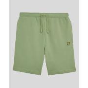 Korte Broek Lyle &amp; Scott ML414VOG SWEAT SHORT-X576 SMOKE GREEN