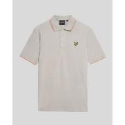 T-shirt Lyle &amp; Scott SP1524VOG TIPPED POLO-X734 PALE GREY