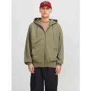 Sweater Jack &amp; Jones 12270279 CHARGE SWEAT ZIP HD-SILVER SAGE