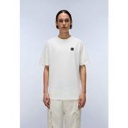 Polo Shirt Korte Mouw Napapijri S-BADGE - NP0A8949-2061 WHITE HERON