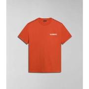 T-shirt Korte Mouw Napapijri S-GRAS NP0A4HQN-A62 ORANGE BURNT