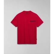 T-shirt Korte Mouw Napapijri S-MARTRE NP0A4HQB-R251 RED BARBERRY