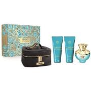 Geurset Versace Dylan Turquoise -100ml keulen + 2x100ml Gel + Neceser