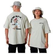 T-shirt New-Era T-shirt New Era Oversize Graphique Beige