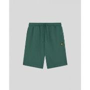 Korte Broek Lyle &amp; Scott ML414VOGT PLAIN SWEATSHORT-W130 EVERGLADE