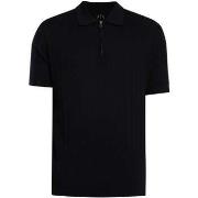 Polo Shirt Korte Mouw EAX Gebreide polo met rits