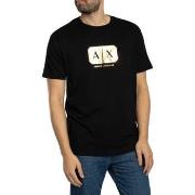 T-shirt Korte Mouw EAX Logo grafische T-shirt
