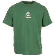 T-shirt Korte Mouw Timberland Print Stack Logo Short Mdgrn