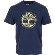T-shirt Korte Mouw Timberland Tree Logo Lake House Gr Navy