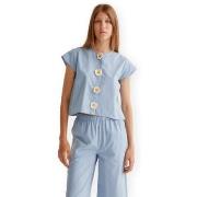 Blouse Compania Fantastica COMPAÑIA FANTÁSTICA Shirt 43017 - Light Blu...