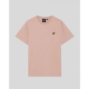 T-shirt Korte Mouw Lyle &amp; Scott TS400VOG PLAIN-Y120 PINK GRAPEFRUI...