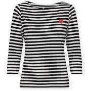 T-Shirt Lange Mouw Only Noos Top Fifi Life - Cloud Dancer/Black