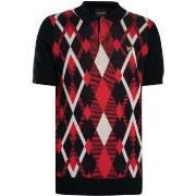 Polo Shirt Korte Mouw Lyle &amp; Scott Katoenen poloshirt met argyle-p...