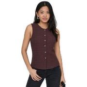 Blouse Only Noos Top Ilse - Deep Mahogany