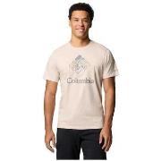 T-shirt Korte Mouw Columbia T-shirt Rapid Ridge Graphic Tee beige