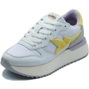 Lage Sneakers Sun68 Z36222 Big Stargirl Spongee Logo Bianco