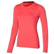 T-Shirt Lange Mouw Mizuno T-shirt Impulse Core orange