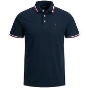 Polo Shirt Korte Mouw Jack &amp; Jones Polo Paulos bleu