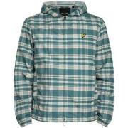 Windjack Lyle &amp; Scott Geruite jas met capuchon en ritssluiting