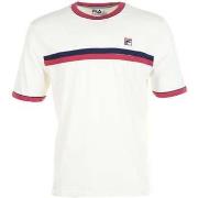 T-shirt Korte Mouw Fila Rosario T-Shirt Gardenia/Garnet/ Navy